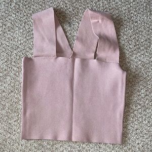 LF SEEK THE LABEL blush pink bandage top